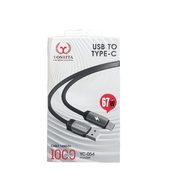کابل شارژ USB به تایپ C یوشیتا (اصلی)