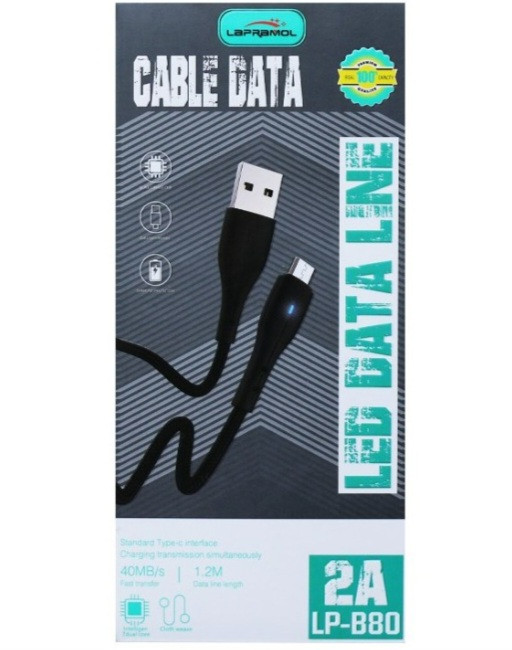 کابل دیتا میکرو USB لپرامول (اصلی)