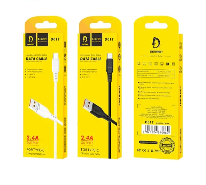کابل تایپ سی دنمن D01T – DENMEN –(اصلی)