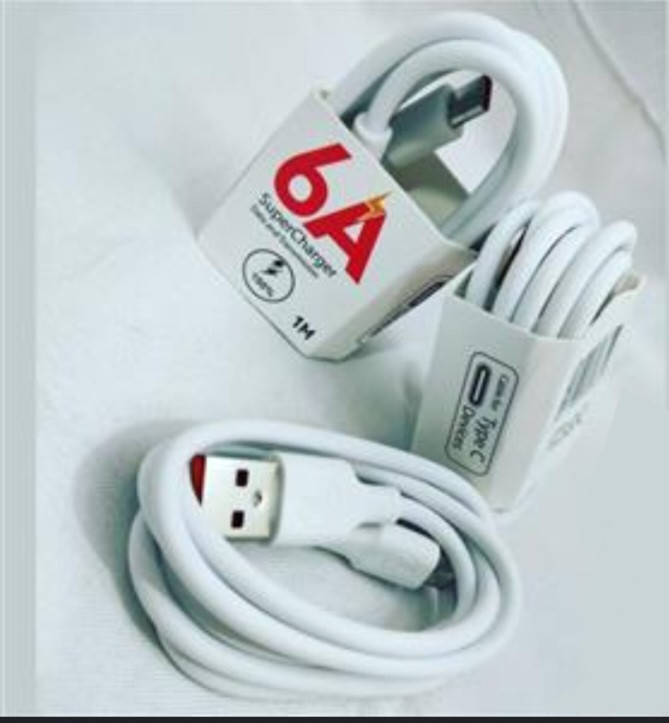 کابل شارژ تایپ سی ۶ آمپر سوپرشارژ (اصلی)