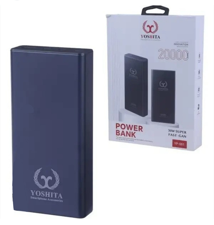 پاوربانک ۲۰۰۰۰ میلیآمپر یوشیتا مدل YP-001 سوپر فست شارژ (اصلی)