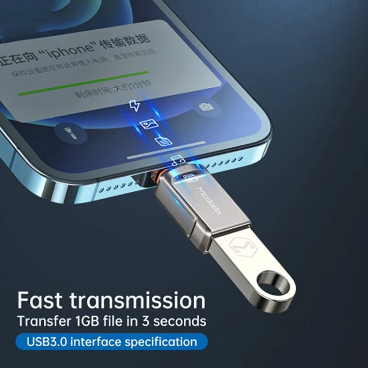 مبدل USB به لایتنینگ مک دودو OTG(اصلی)