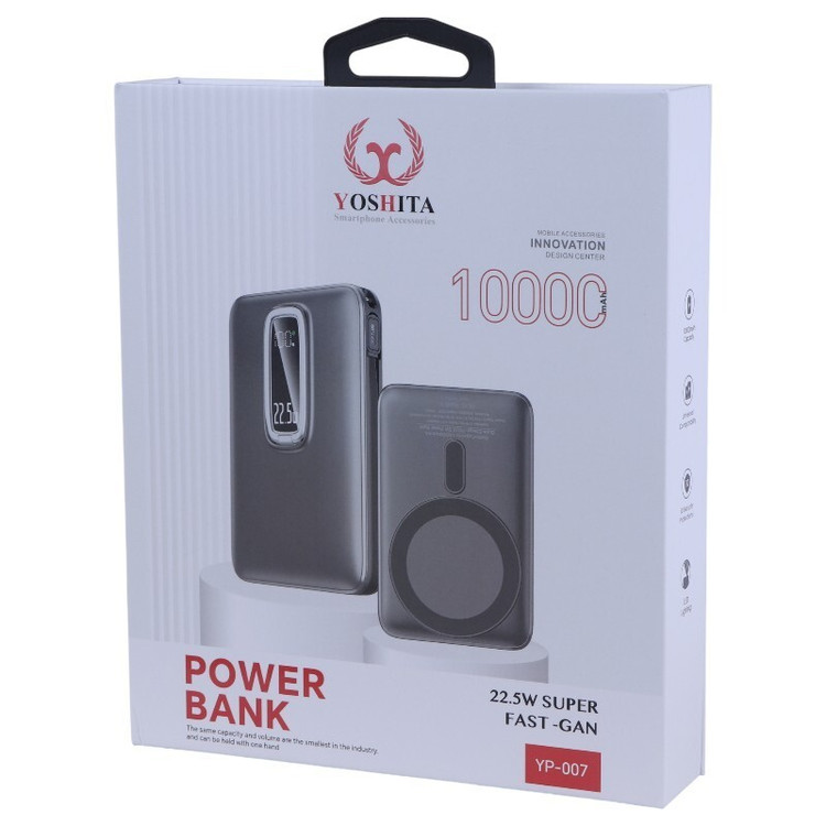 پاوربانک ۱۰۰۰۰ میلیآمپر یوشیتا مدل YP-007 (اصلی)