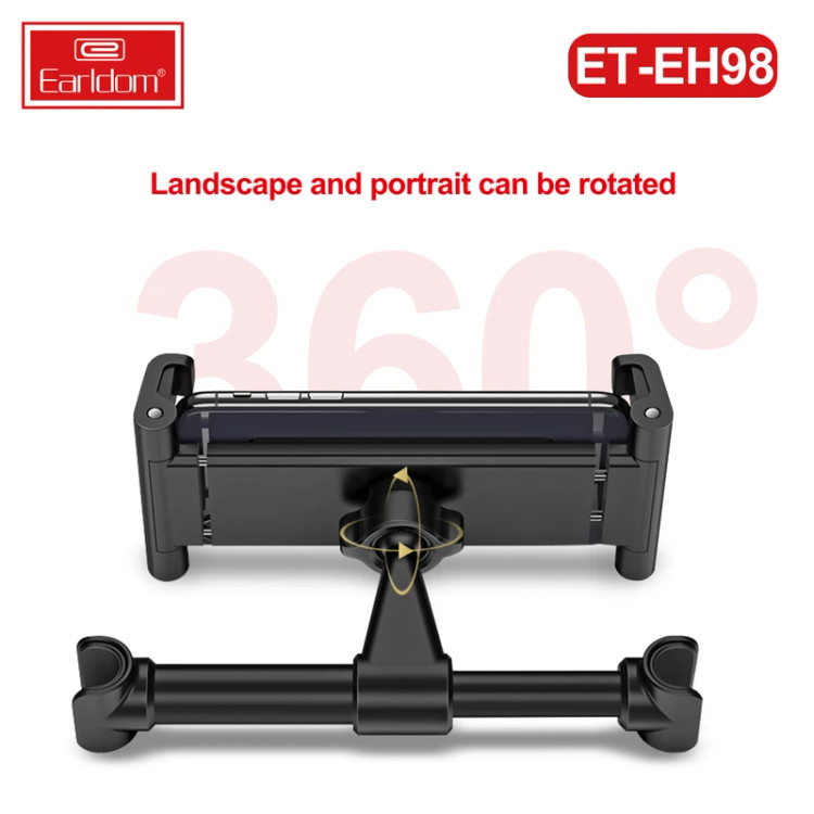 پایه نگهدارنده موبایل و تبلت پشتسری خودرو ارلدام مدل ET-EH98 (اصلی)