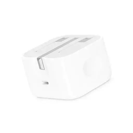 آداپتور شارژ دیواری اپل 20 وات USB-C سه پین (اصلی)