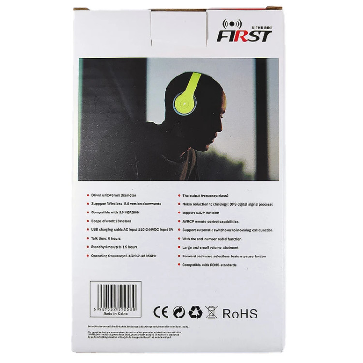 هدفون بیسیم FIRST مدل F14 بلوتوث 5.0