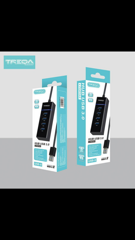 هاب یو اس بی 4 پورت ترکا مدل USB 3.0 (اصلی)