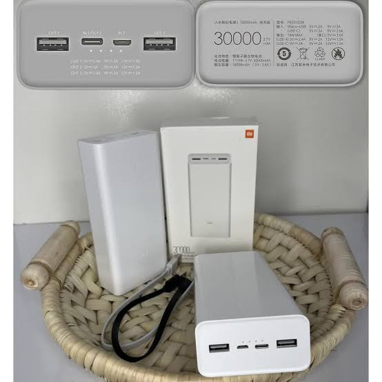 پاوربانک شیائومی مدل Mi Power Bank 3 ظرفیت 30000 میلیآمپر (اصلی)