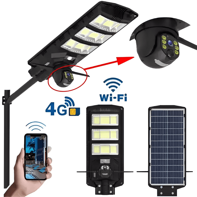 چراغ خیابانی خورشیدی اسکایویژن مدل تک لنز 4G V380 (اصلی)