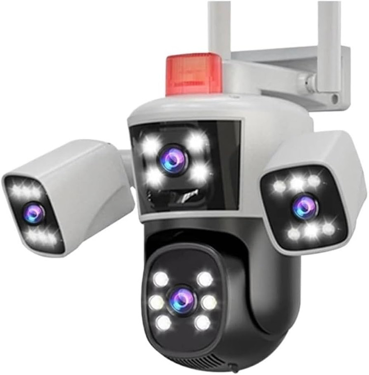 دوربین مداربسته وایفای کرونی مدل سه لنز چرخشی 8K (اصلی)