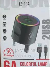 شارژر دیواری ایتل مدل Colorful Lamp 6A (اصلی)