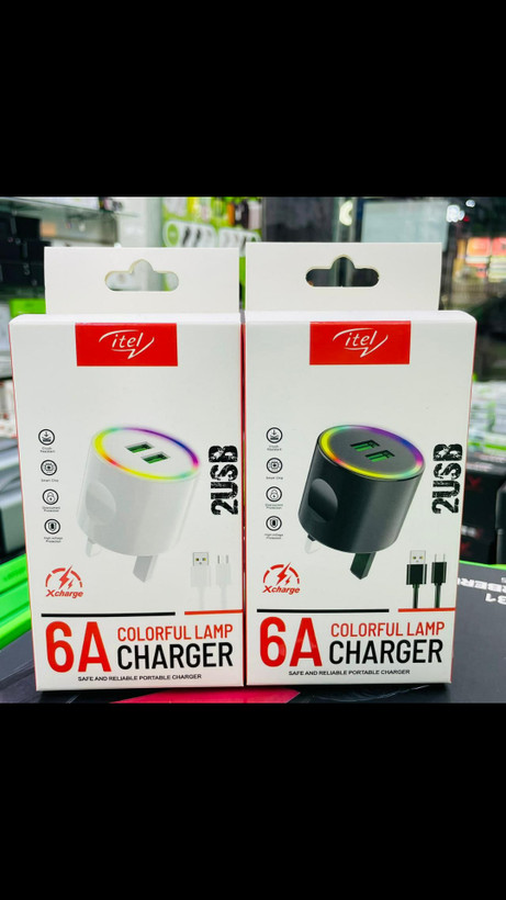 شارژر دیواری ایتل مدل Colorful Lamp 6A (اصلی)
