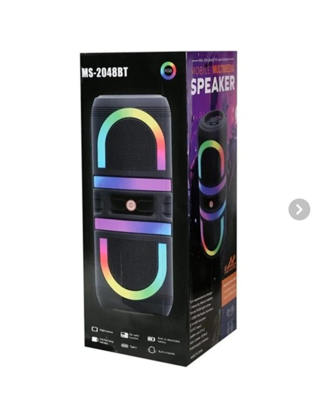 اسپیکر بلوتوثی قابلحمل اماس مدل MS-2048bt (پک ۱۱ عددی)